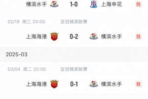 全靠中超衬托！横滨水手J联赛仅1胜排倒二，今年5胜4场对上海两队